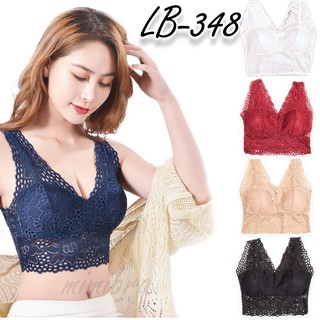 mimibra LB-348 บราลูกไม้ สายเดี่ยวลูกไม้ใส่สบาย