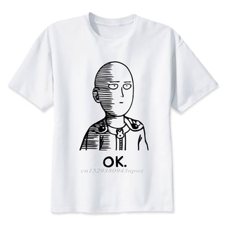 ใหม่ เสื้อยืดแขนสั้นลําลอง ผ้าฝ้าย 100% พิมพ์ลาย one punch man แฟชั่นคู่รัก สําหรับผู้ชาย และผู้หญิง