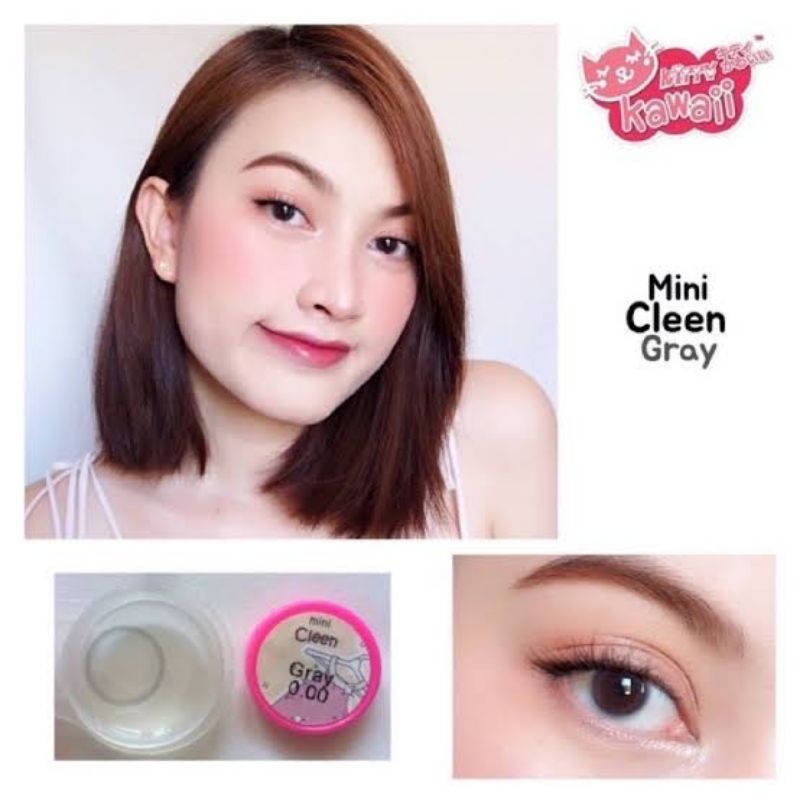 คอนแทคเลนส์ รุ่น Mini Cleen/Clean  สีเทา/ตาล Gray/Brown มีค่าสายตา (0.00)-(-10.00) - รูปที่ 7