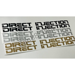 สติ๊กเกอร์ดั่งเดิม DIRECT INJETCION ติดข้างกระบะ ISUZU DIRECT INJETCION TFR ปี1989