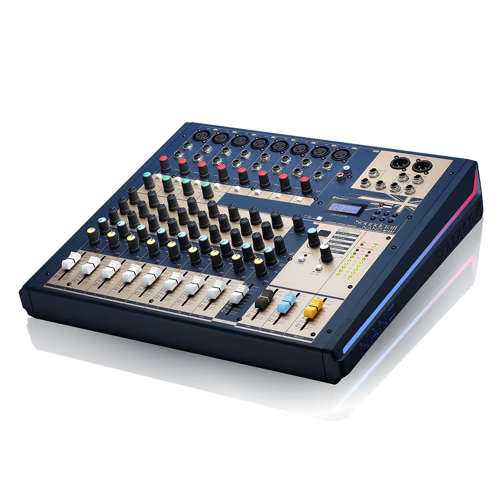 เครื่องผสมสัญญาณเสียง มิกเซอร์ MIXER Soundcraft Nano M12BT 12 ช่องXLR / 3 ช่องRCA เชื่อมต่อบูลทูธ 4 