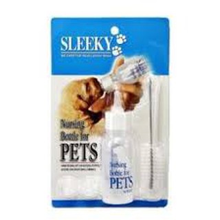 Sleeky Nursing Bottle ขวดนมสำหรับ สัตว์เลี้ยง ขวดตรง จำนวน 1 ชุด ( 4 units)