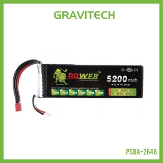 [Gravitechthai]Build Power Lipo Battery 5200mAh 30C 7.4V A+