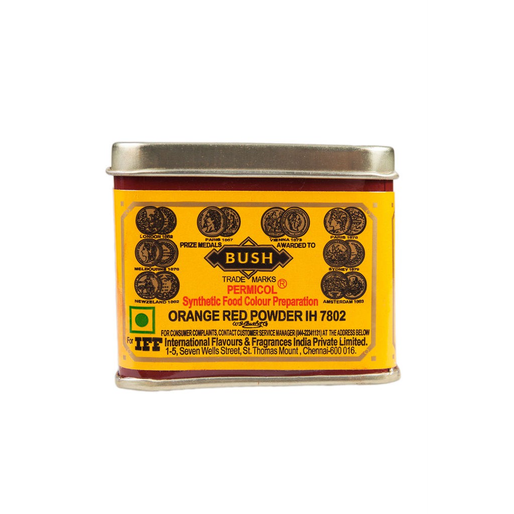 Bush Orange Red Powder (Color) 100g บุชออเรนจ์ผงสีแดง (สี)