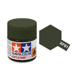 สีสูตรน้ำ TAMIYA XF-81 Dark Green2 (RAF) (10 ml)