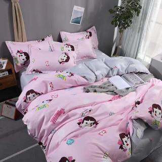 Cartoon Cute Girl Bedding Sets Dormitory Single Queen King Size