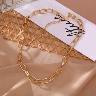 Women Necklace Retro Punk Short Thick Clavicle Link Chain Girls Choker Jewelry for Party Birthday