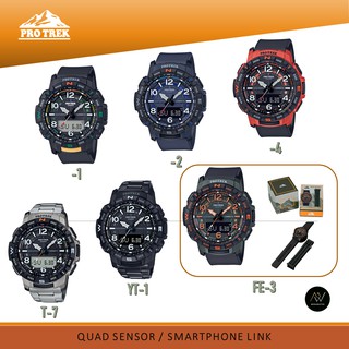 แท้100% นาฬิกา Casio Protrek รุ่น PRT-B50-1(-2,-4),PRT-B50T-7, PRT-B50YT-1,PRT-B50FE-3  รับประกัน 1ปี ไม่แท้ยินดีคืนเงิน