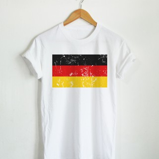 T-shirt  เสื้อยืดลาย ธงชาติเยอรมัน Germany Flag เสื้อยืดสกรีน แขนสั้น คอกลมS-5XL