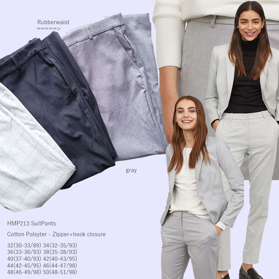HMP SUIT PANTS - 131 Slack Tuxedo Pants สีดํา - 131 Slack Black Plain