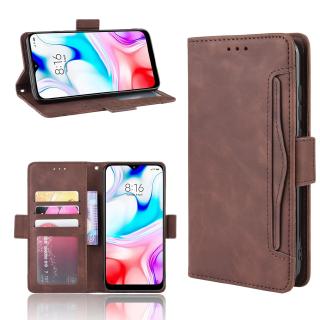 เคสหนัง PU ฝาพับแม่เหล็ก พร้อมช่องใส่บัตรหลายช่อง สําหรับ Redmi 8 Redmi8