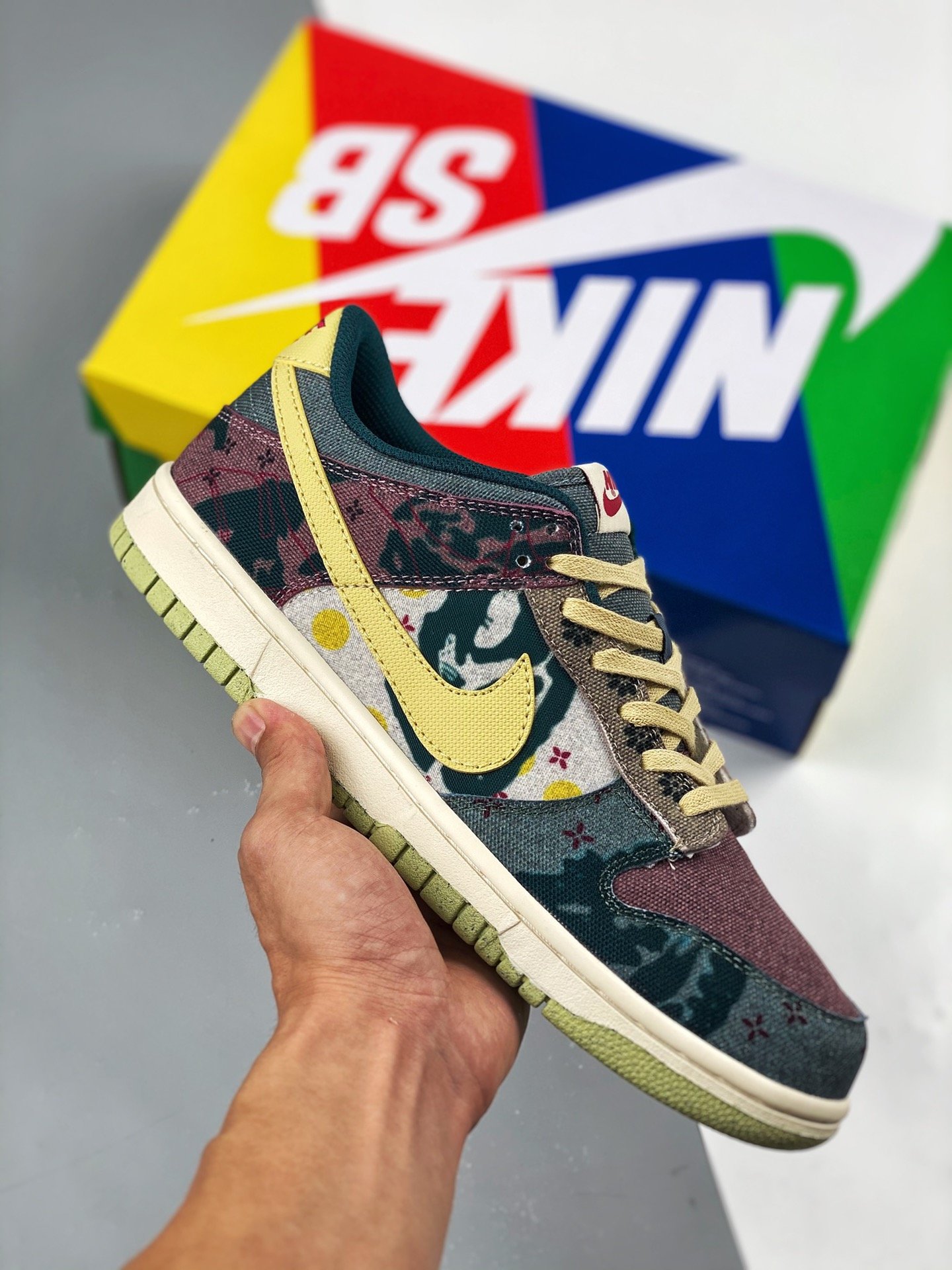 nike sb dunk lemon wash