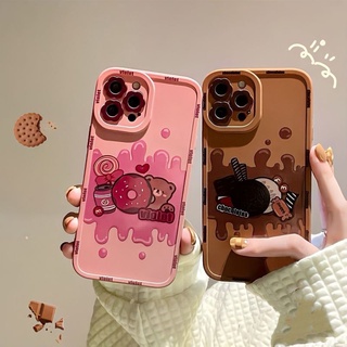 เคสโทรศัพท์มือถือลายการ์ตูนหมีสําหรับ iPhone 13 Apple 11 12promax X / XR 8p