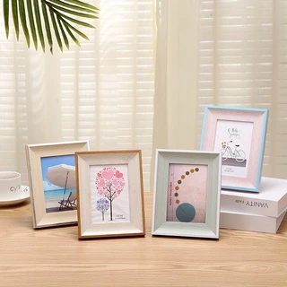 [9.15 PSKX149 ลดทั้งร้าน 25%]กรอบรูป 4x6 นิ้ว สีขาว สีดำ สีไม้ หน้ากว้าง 0.5 นิ้ว กรอบรูปขนาด 7 สี