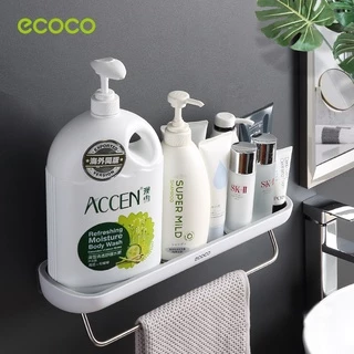 [พร้อมส่ง]Ecoco ชั้นวางของในห้องน้ำ ติดผนัง รับน้ำหนักเยอ 2 ชั้น 3 ชั้น ชุดค่าผสมฟรี