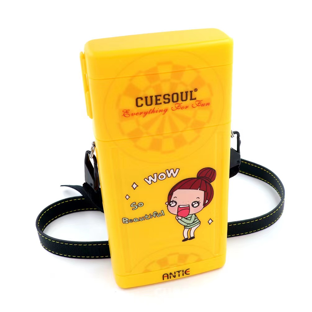 Cuesoul ANTIE Hard Dart Case,Holds 6 Steel Tip Darts/Soft Tip Darts & Extra Dart Tips,Shafts & Fligh