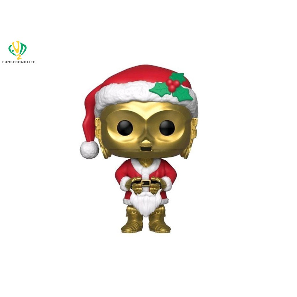 Funko Pop! ฟันโกะ ป๊อป Star Wars: Holiday - Santa C-3Po Collectible Figure