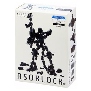 ASOBLOCK 151K อโซบล็อค ชุด 151K หุ่นยนต์สีดำ เป็นตัวต่อเสริมพัฒนาการ ผลิตในญี่ปุ่น เหมาะสำหรับเด็ก 5 ขวบขึ้นไป ช่วยพั...