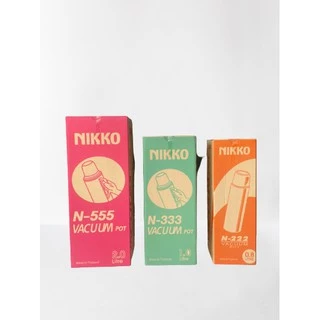กระติกเก็บน้ำร้อน Nikko ขนาด 0.4 ลิตร , 0.8 ลิตร , 1 ลิตร , 2 ลิตร (แบบพลาสติก) ค่ะ