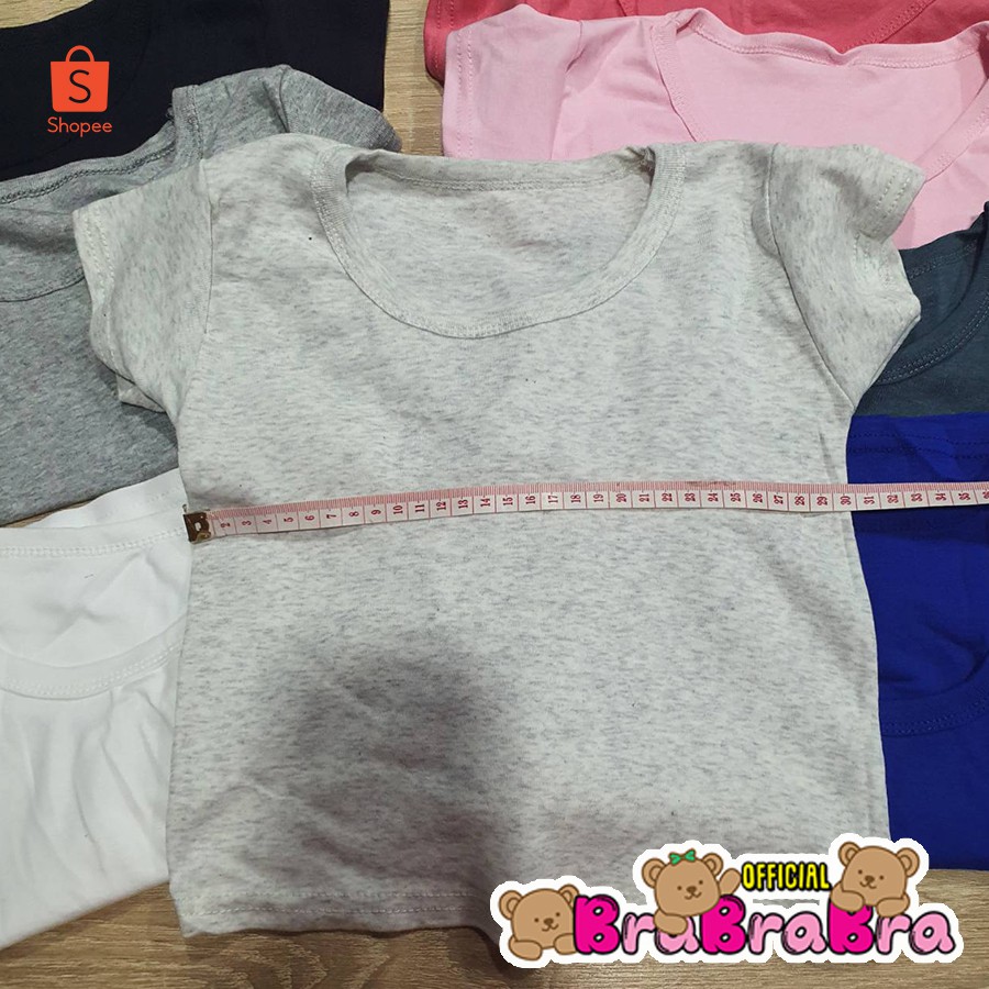 [ส่งจากไทย] 𝑩𝒓𝒂𝑩𝒓𝒂𝑩𝒓𝒂  #f-039 มี 8 สี เสื้อยืด คอกลม เอวลอย ผ้าเรยอน - รูปที่ 2