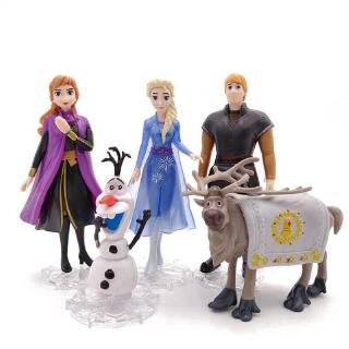 ของเล่นฟิกเกอร์ disney frozen 2 ตัวเลข 5 ชิ้น