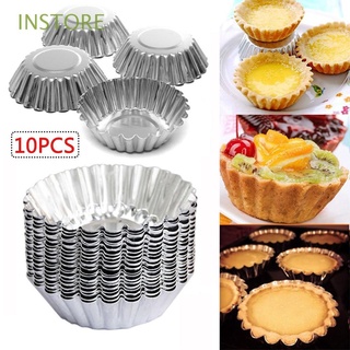 INSTORE Flower Shape Egg Tart Mold Non Stick Cake Mold Baking Cup Cookie Cutter Kitchen Reusable Cupcake Dessert Bakeware/Multicolor