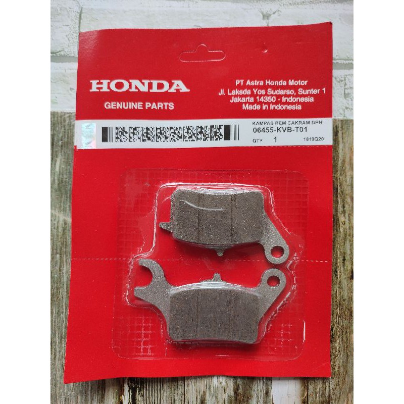 ผ้าเบรคหน้า DISC - ผ้าเบรคหน้า HONDA vario cbs beat fi (06455-KVB-T01)