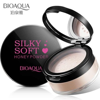 (ของแท้/พร้อมส่ง) BIOAQUA Silky Soft Honey Powder แป้งฝุ่นควบคุมความมัน ปกปิดเนียน เนื้อบางเบา *1 ชิ้น