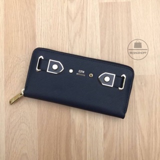 LYN MIRA LONG WALLET (outlet) สีกรม