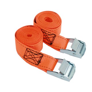 สายรัดหัวเข็มขัด 1 นิ้ว .x 2 เมตร Cam buckle Tie Down (1 แพ็ค มี 2 เส้น)