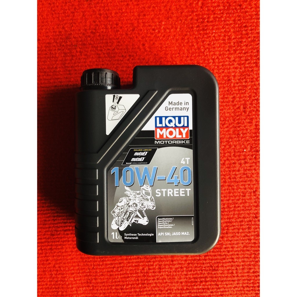 น้ำมันเครื่อง liqui moly 10w-40 street 1ลิตร
