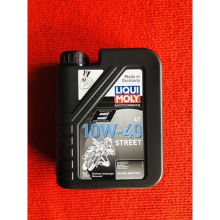 น้ำมันเครื่อง liqui moly 10w-40 street 1ลิตร