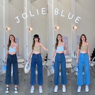 🌸GW🌸 รุ่น Jolie Blue กางเกงยีนส์ทรงกระบอกขาตรง