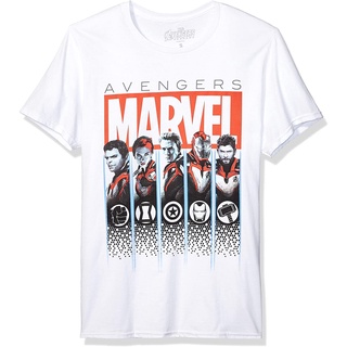 เสื้อยืดลําลอง ผ้าฝ้ายแท้ พิมพ์ลายกราฟฟิค Avengers Endgame แฟชั่นสําหรับผู้ชาย