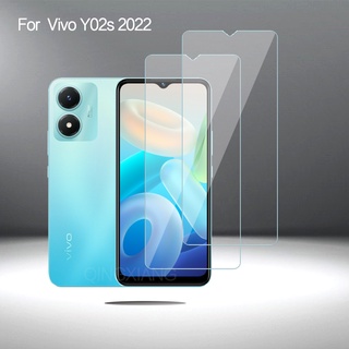 กระจกนิรภัยกันรอยหน้าจอ ไฮเอนด์ สําหรับ Vivo Y02s Y35 2022 Y21T Y12s Y01 Y12A Y15s Y15A Y73 Y1s Y33s Y76 Y52 5G 2 ชิ้น