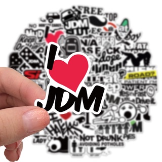 ป้ายร้าน ญี่ปุ่น คำขวัญ โฆษณา การ์ตูน JDM DIY  50แผ่น LOGO sticker ดัดแปลง michelin HONDA JAPAN