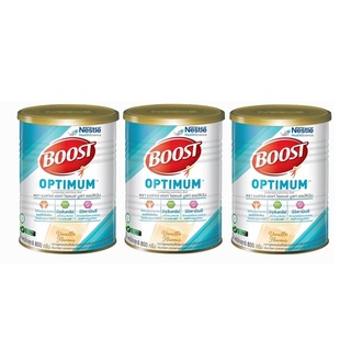 Nestle Nutren Boost Optimum อาหารเสริม นิวเทรน บูสท์ ออปติมัม ขนาด 800 กรัม จำนวน 3 กระป๋อง (3X16038)