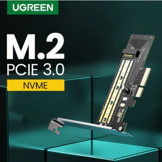 ราคาUgreen PCIE to M2 Adapter NVMe M.2 PCI Express Adapter 32Gbps PCI-E Card x4/8/16 M&B Key SSD Computer Expansion Cards