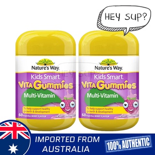 Natures Way  Kids Smart Vita Gummies Multi Vitamin &amp; Vegies 60 Gummies x 2