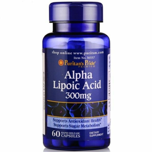 Puritan Alpha lipoic Acid 300mg 60-120 ซอฟเจล และ แคปซูล อัลฟ่าไลโปอิก ALA