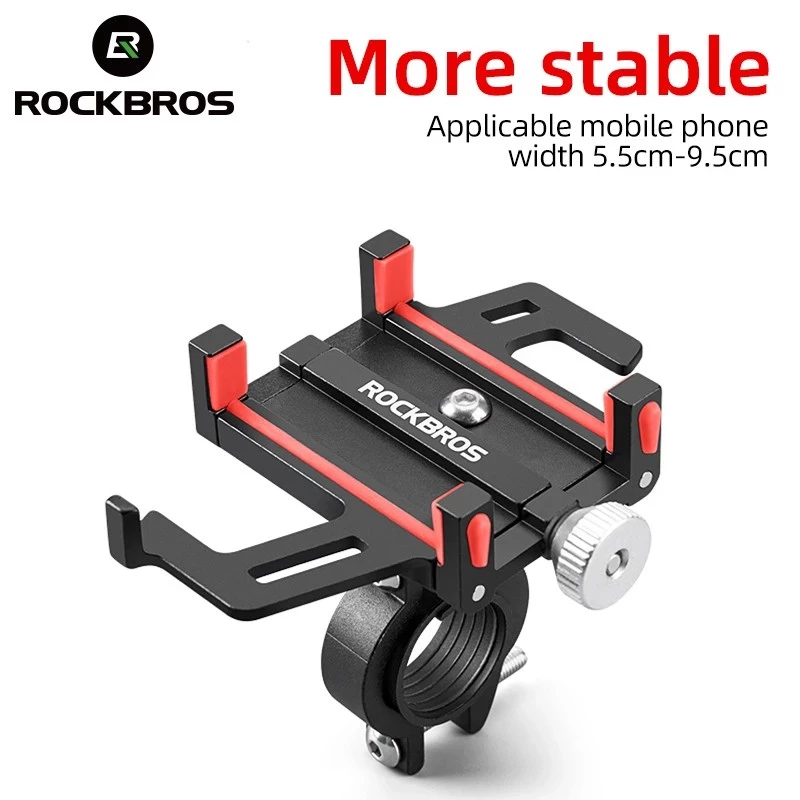 【TH Delivery】ROCKBROS ที่วางโทรศัพท์อลูมิเนียมอัลลอยด์ CNC สําหรับรถจักรยานยนต์ไฟฟ้า