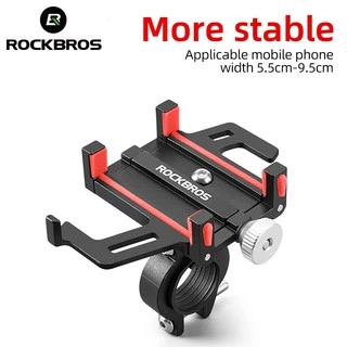【TH Delivery】ROCKBROS ที่วางโทรศัพท์อลูมิเนียมอัลลอยด์ CNC สําหรับรถจักรยานยนต์ไฟฟ้า