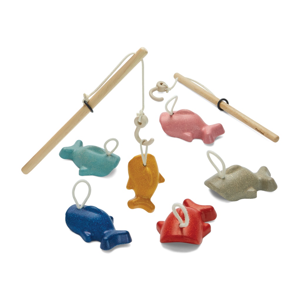 PlanToys ของเล่นไม้ 4646 Fishing Game เกมตกปลา เสริมพัฒนาการ สำหรับเด็กอายุ 3 ปี ขึ้นไป ราคา ถูกที่สุด ดีลบีเคเค
