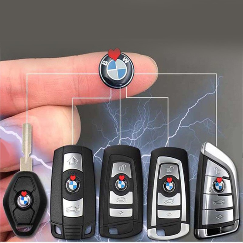 1pcs BMW E36 E39 E46 E90 M3 M5 M6 MSport 11/14MM KEY FOB REMOTE BADGE สติ๊กเกอร์โลโก้