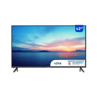 [42V6][โค้ด2022MALL33เหลือ6,921] SKYWORTH 42 นิ้ว Android TV รุ่น 42V6 รองรับ Netflix/Youtube/Google play