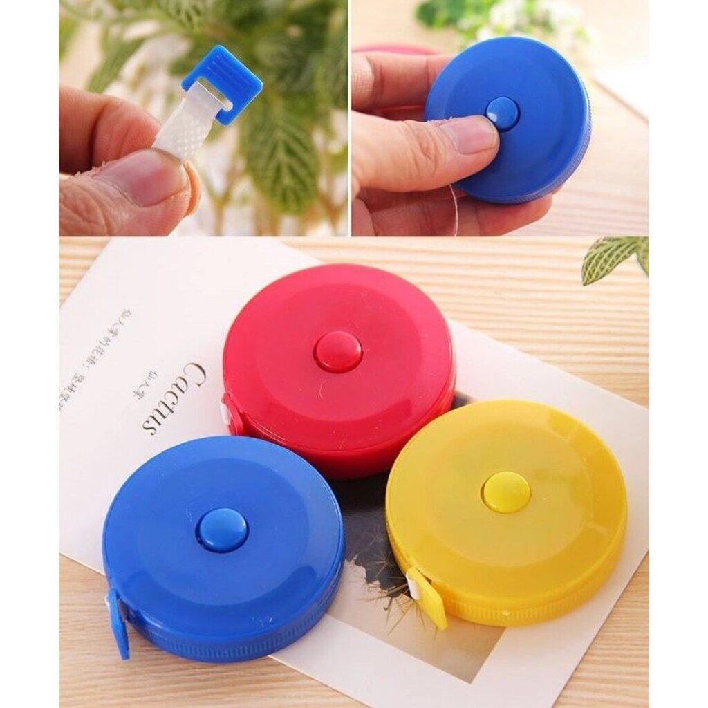 ตลับสายวัดตัว สายวัดเอว ทรงกลม แบบพกพา ม้วนเก็บได้ ยาว 150 ซม./60 นิ้ว - รูปที่ 6