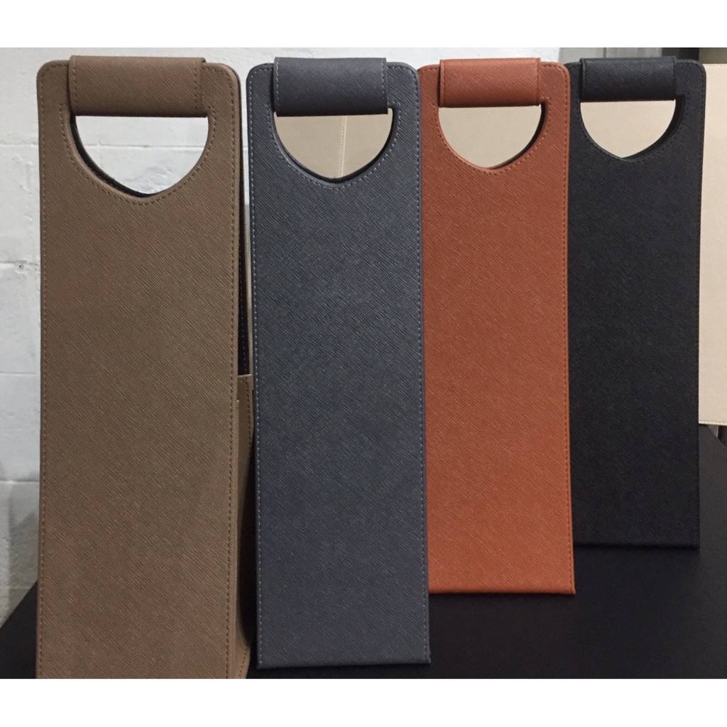กระเป๋าใส่ไวน์ทรงเหลี่ยม กระเป๋าไวน์หนังแบบเดี่ยว BY Dee Leather Shop
