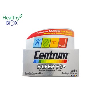 CENTRUM Silver 50+Lutine 90 เม็ด บำรุงร่างกายของผู้ที่มีอายุ 50 ปีขึ้นไป (V)