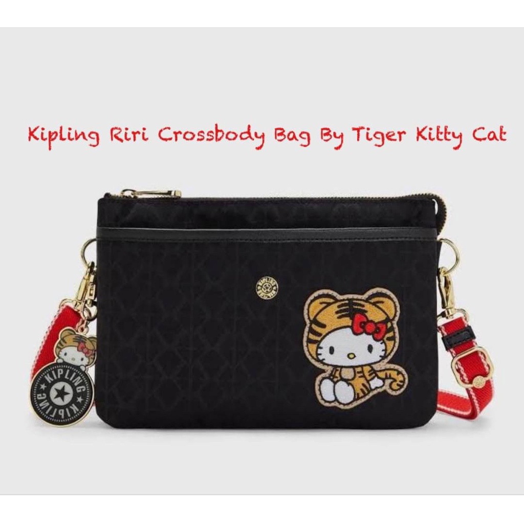 Kipling Riri Crossbody Bag By Tiger Kitty Cat  Code:B10D010565 แบรนด์แท้ 100% งาน Outlet