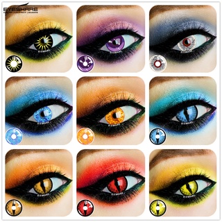 [Ready Stock] คอนแทคเลนส์ 12 สีสําหรับแต่งคอสเพลย์ฮาโลวีน 14.5mm